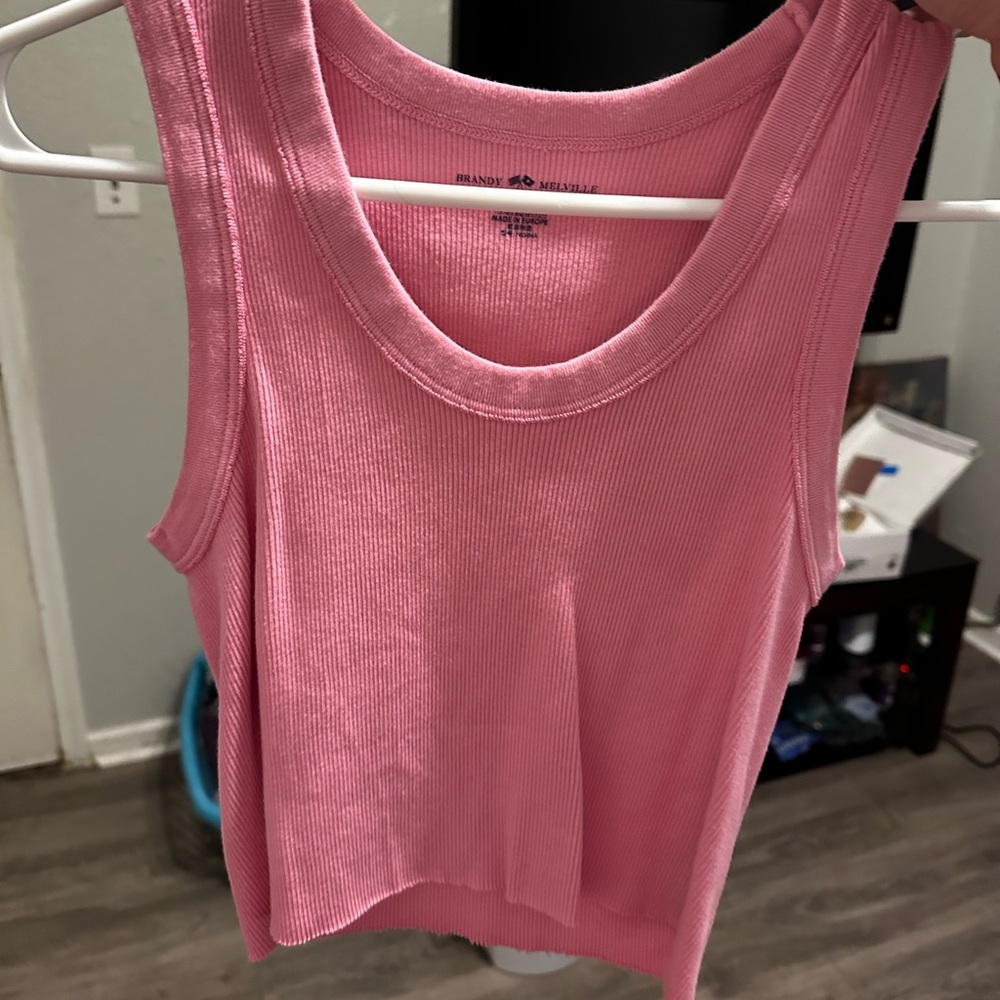 Brandy Melville Pink Crop Top